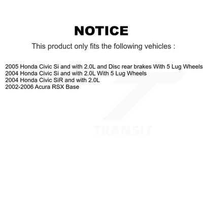 [Avant et Arrière] Disque et plaquette de frein pour Honda Civic Acura RSX KC8-100958C