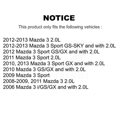 [Avant et Arrière] Disque et plaquette de frein pour Mazda 3 Sport KC8-101007C