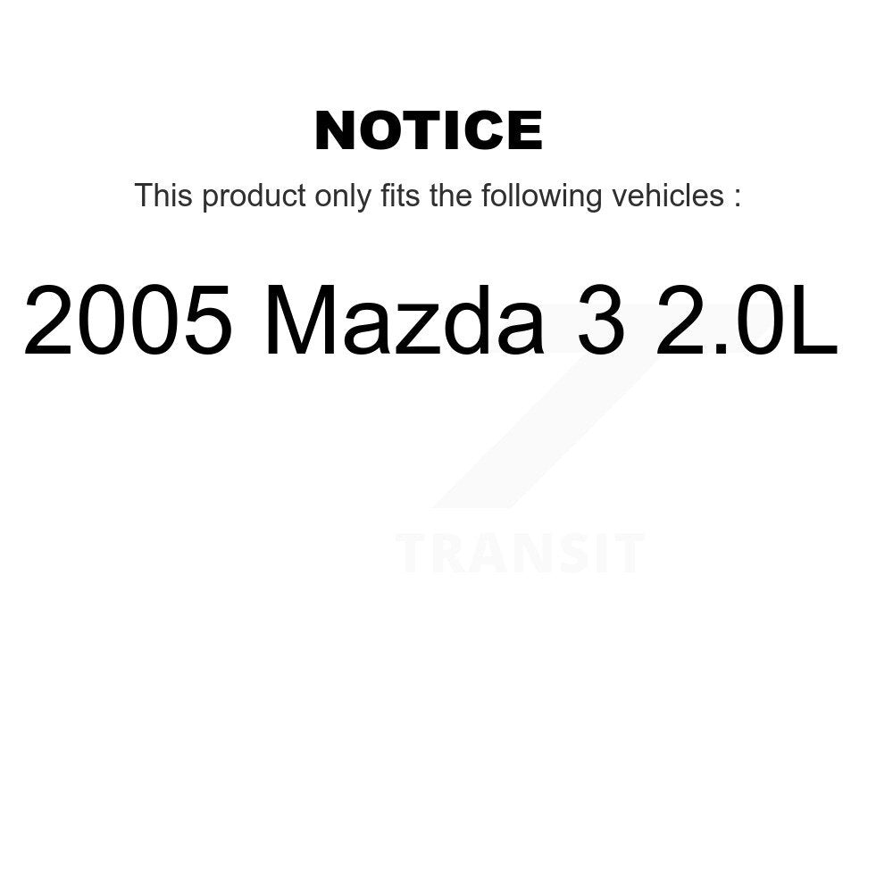 [Avant et Arrière] Disque et plaquette de frein pour 2005 Mazda 3 2.0L KC8-101010C