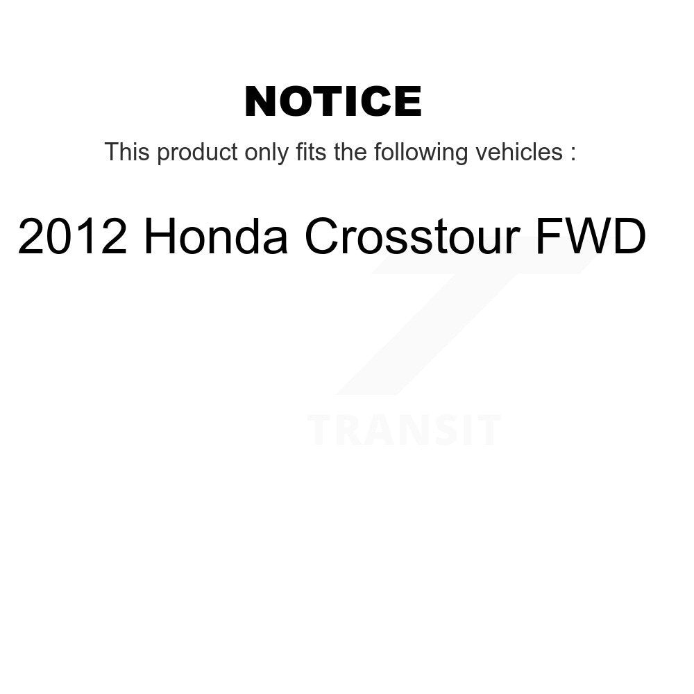 [Avant et Arrière] Disque et plaquette de frein pour 2012 Honda Crosstour FWD KC8-101056C