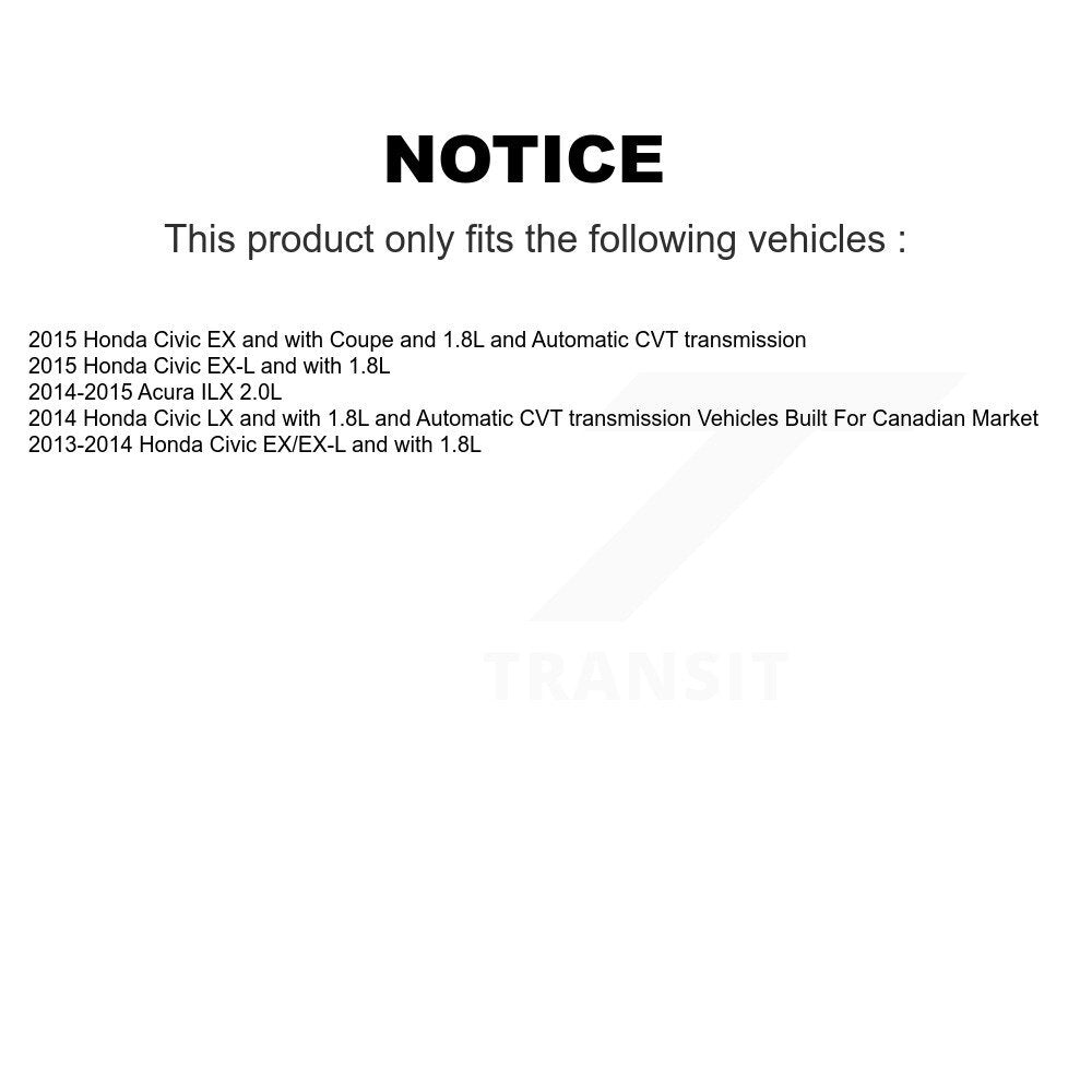[Avant et Arrière] Disque et plaquette de frein pour Honda Civic Acura ILX KC8-101088C