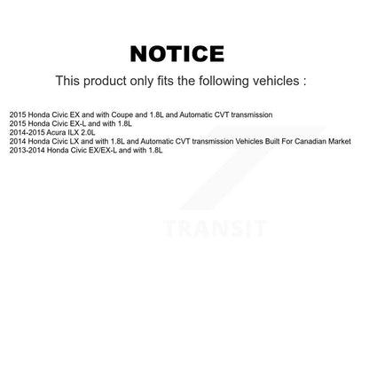 [Avant et Arrière] Disque et plaquette de frein pour Honda Civic Acura ILX KC8-101088C