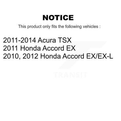 [Avant et Arrière] Disque et plaquette de frein pour Honda Accord Acura TSX KC8-101167C
