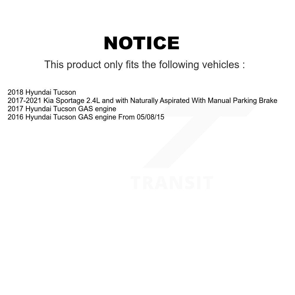 [Avant et Arrière] Disque et plaquette de frein pour Hyundai Tucson Kia Sportage KC8-101185C