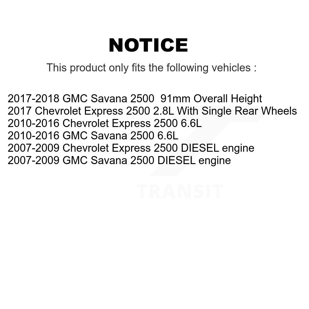 [Avant et Arrière] Disque et plaquette de frein pour GMC Savana 2500 Chevrolet KC8-101204C