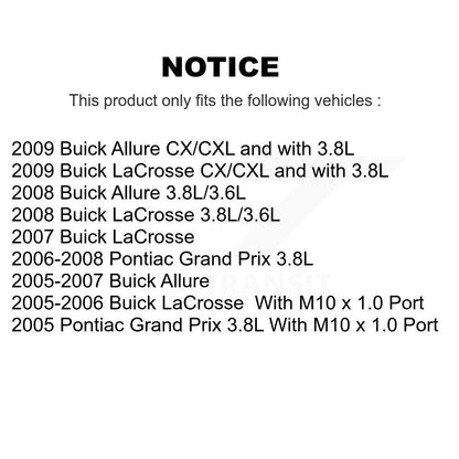 [Avant et Arrière] Disque et plaquette de frein pour Buick LaCrosse Pontiac Grand KC8-101212C