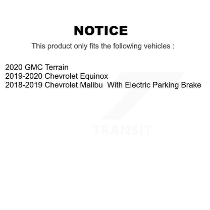 [Arrière] Disque et plaquette de frein pour Chevrolet Equinox GMC Terrain Malibu KC8-101238N