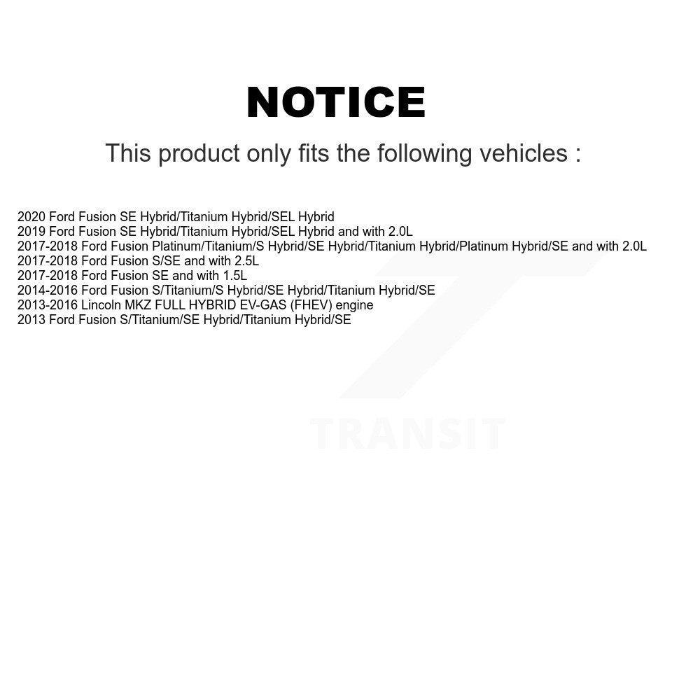 [Avant et Arrière] Disque et plaquette de frein pour Ford Fusion Lincoln MKZ KC8-101240C