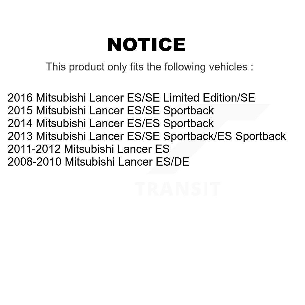 [Avant et Arrière] Disque et plaquette de frein pour Mitsubishi Lancer KC8-101262C