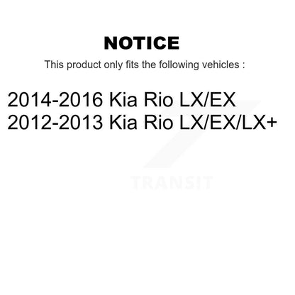 [Avant et Arrière] Disque et plaquette de frein pour Kia Rio KC8-101279C