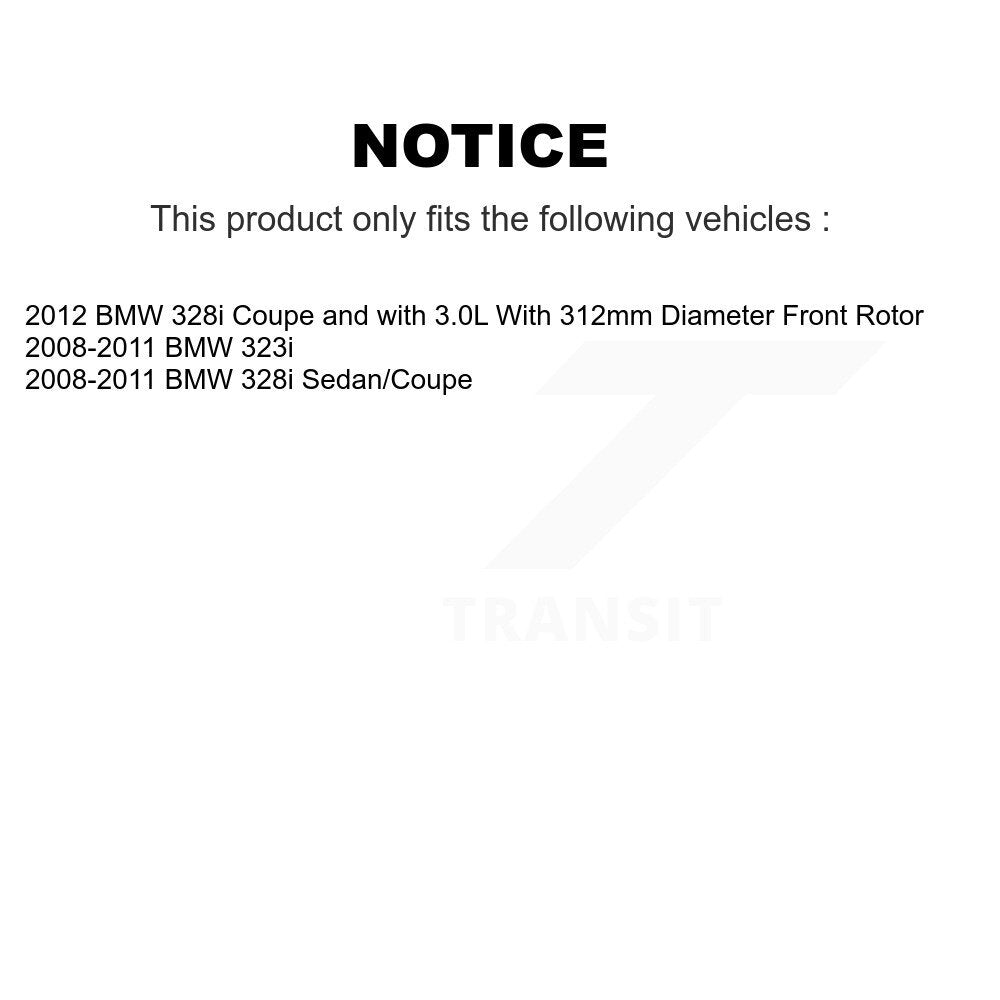 [Avant et Arrière] Disque et plaquette de frein pour BMW 323i 328i KC8-101289C
