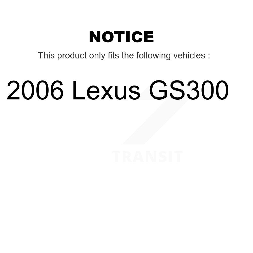 [Avant et Arrière] Disque et plaquette de frein pour 2006 Lexus GS300 KC8-101310C