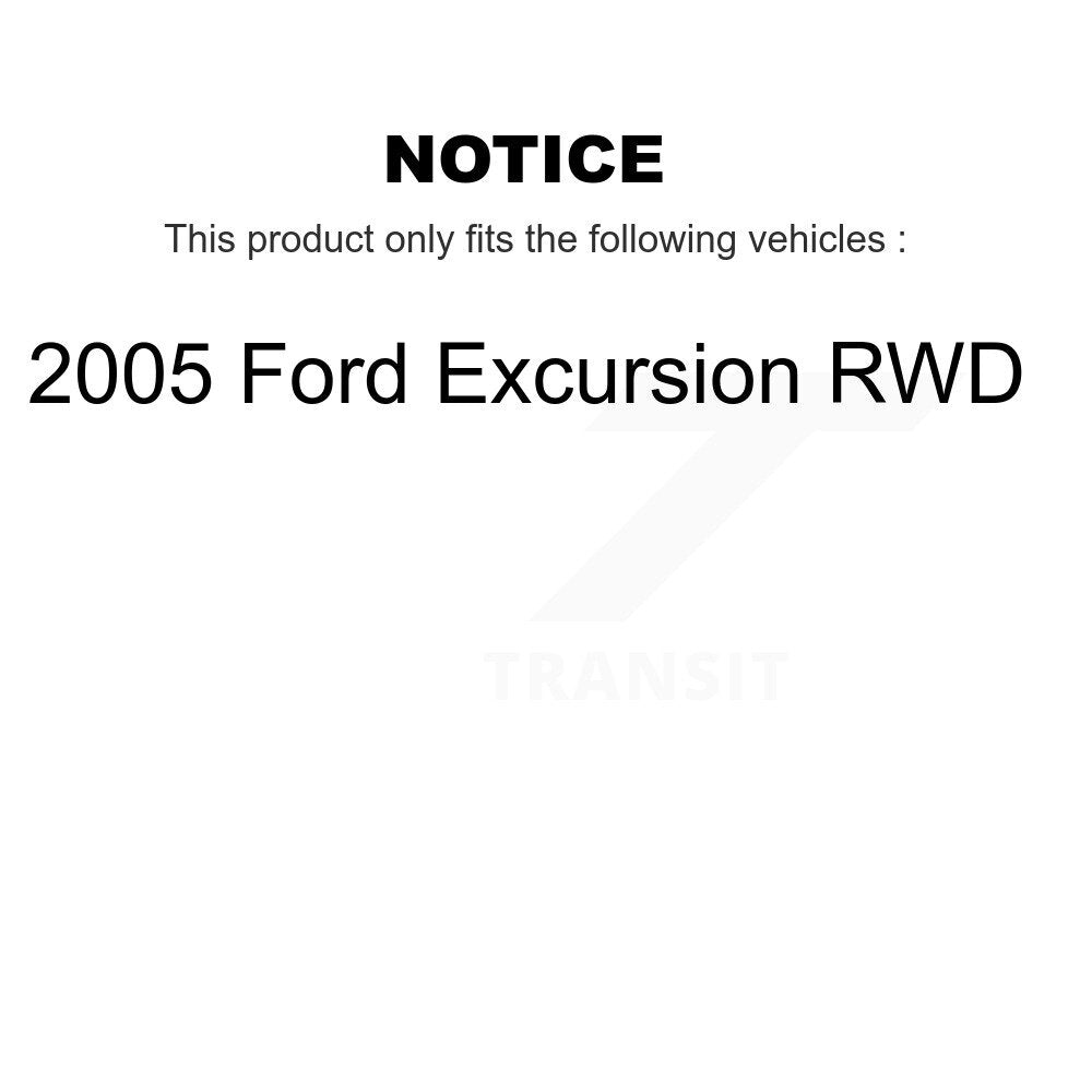 [Avant et Arrière] Disque et plaquette de frein pour 2005 Ford Excursion RWD KC8-101323C