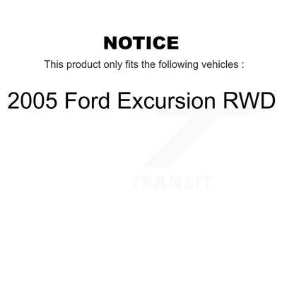 [Avant et Arrière] Disque et plaquette de frein pour 2005 Ford Excursion RWD KC8-101323C