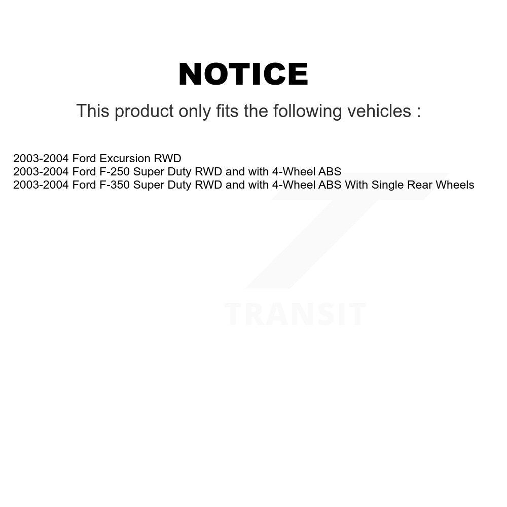 [Avant et Arrière] Disque et plaquette de frein pour Ford F-350 Super Duty F-250 KC8-101324C