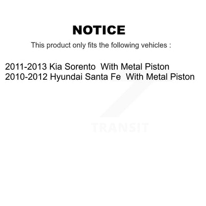 [Avant et Arrière] Disque et plaquette de frein pour Hyundai Santa Fe Kia Sorento KC8-101338C