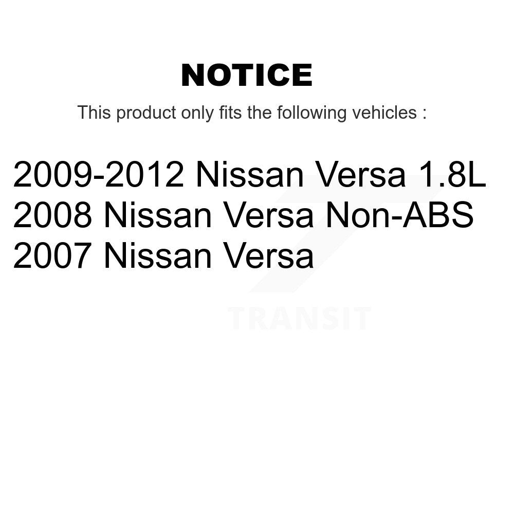 [Avant et Arrière] Disque et plaquette de frein pour Nissan Versa KC8-101490N
