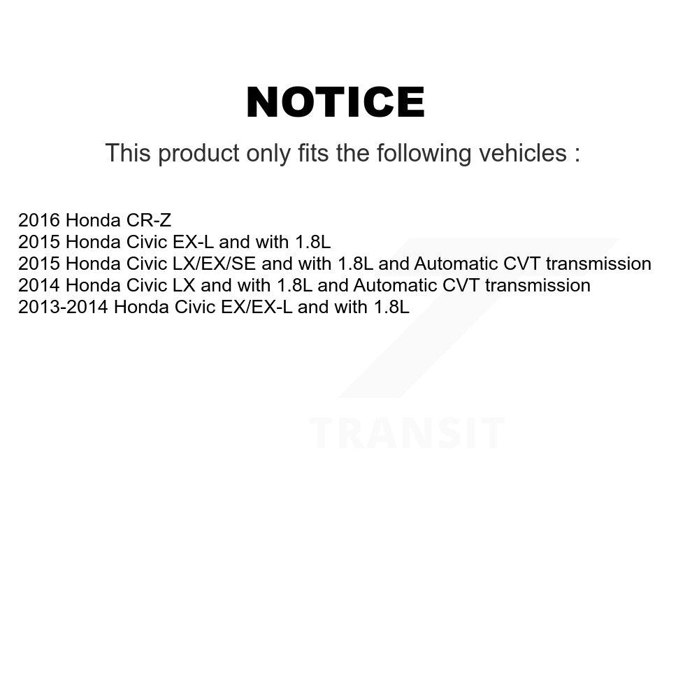 [Avant] Disque et plaquette de frein pour Honda Civic CR-Z KCD-100151N