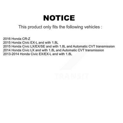 [Avant] Disque et plaquette de frein pour Honda Civic CR-Z KCD-100152N