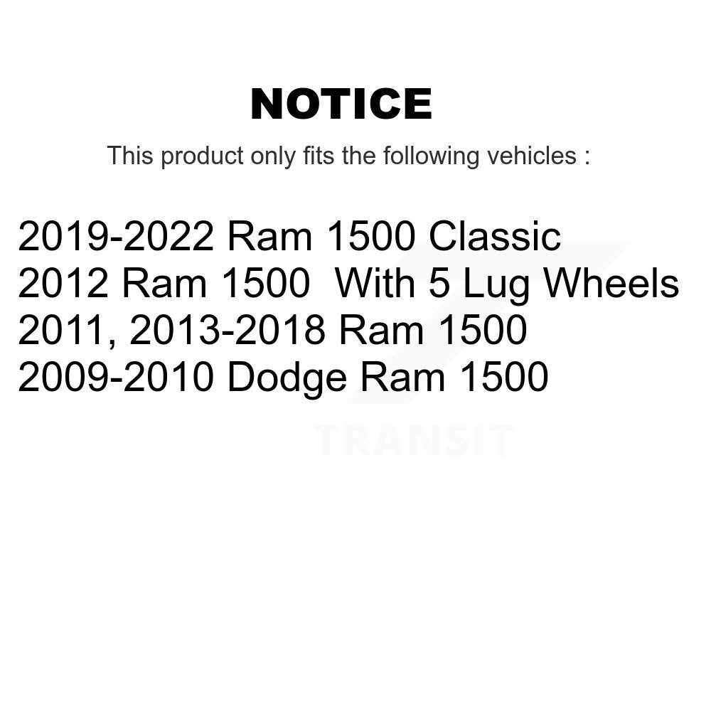 [Avant] Disque et plaquette de frein pour Ram 1500 Classic Dodge KCD-100178P