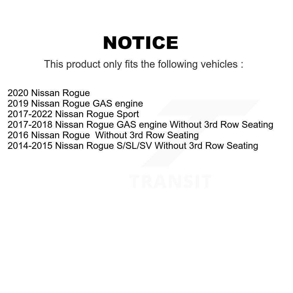 [Avant] Disque et plaquette de frein pour Nissan Rogue Sport KCD-100215N