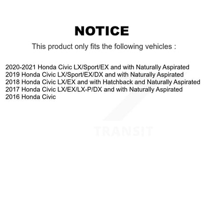 [Avant] Disque et plaquette de frein pour Honda Civic KCD-100337N
