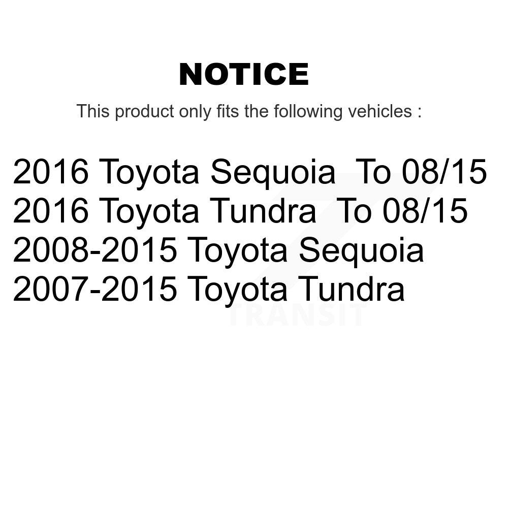 [Avant et Arrière] Disque et plaquette de frein pour Toyota Tundra KCD-100361P