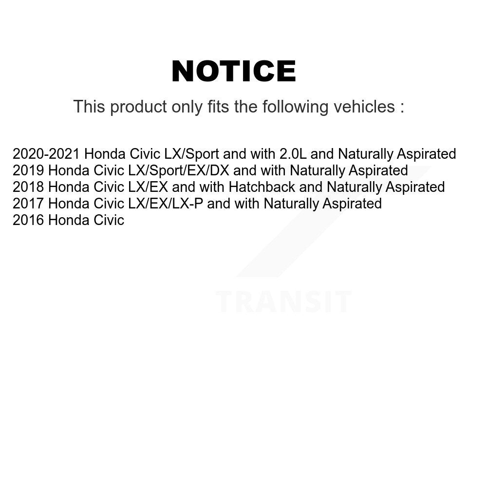 [Avant et Arrière] Disque et plaquette de frein pour Honda Civic KCD-100387S