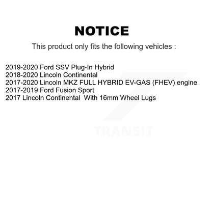 [Arrière] Disque et plaquette de frein pour Ford Fusion Lincoln MKZ KCD-100522P