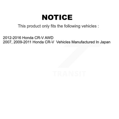 [Avant et Arrière] Disque et plaquette de frein pour Honda CR-V KCD-100544N