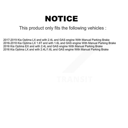 [Avant et Arrière] Disque et plaquette de frein pour Kia Optima KCD-100729N