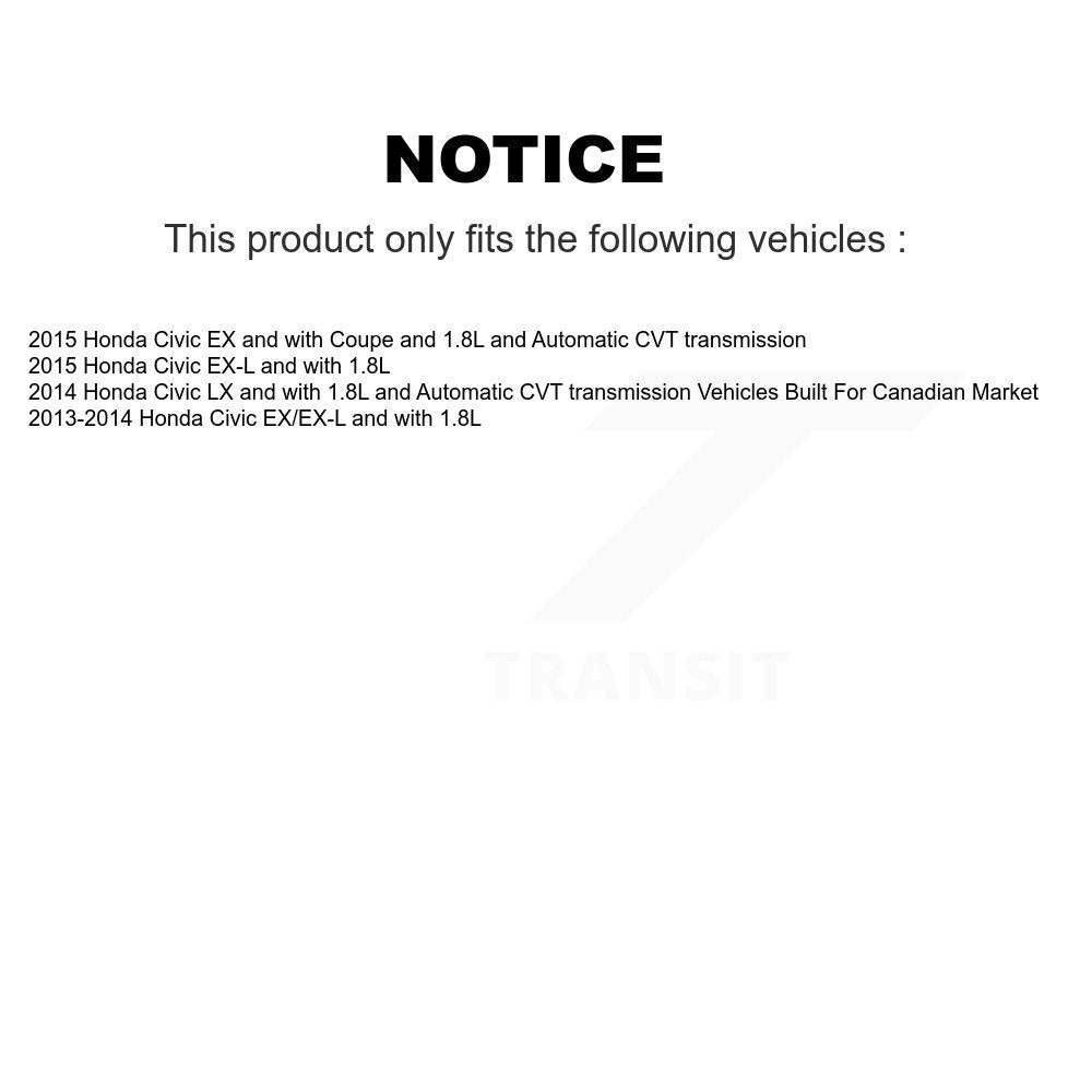 [Avant et Arrière] Disque et plaquette de frein pour Honda Civic KCD-101141N