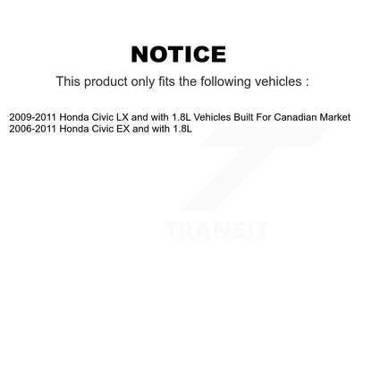 [Avant et Arrière] Disque et plaquette de frein pour Honda Civic KCD-101152N