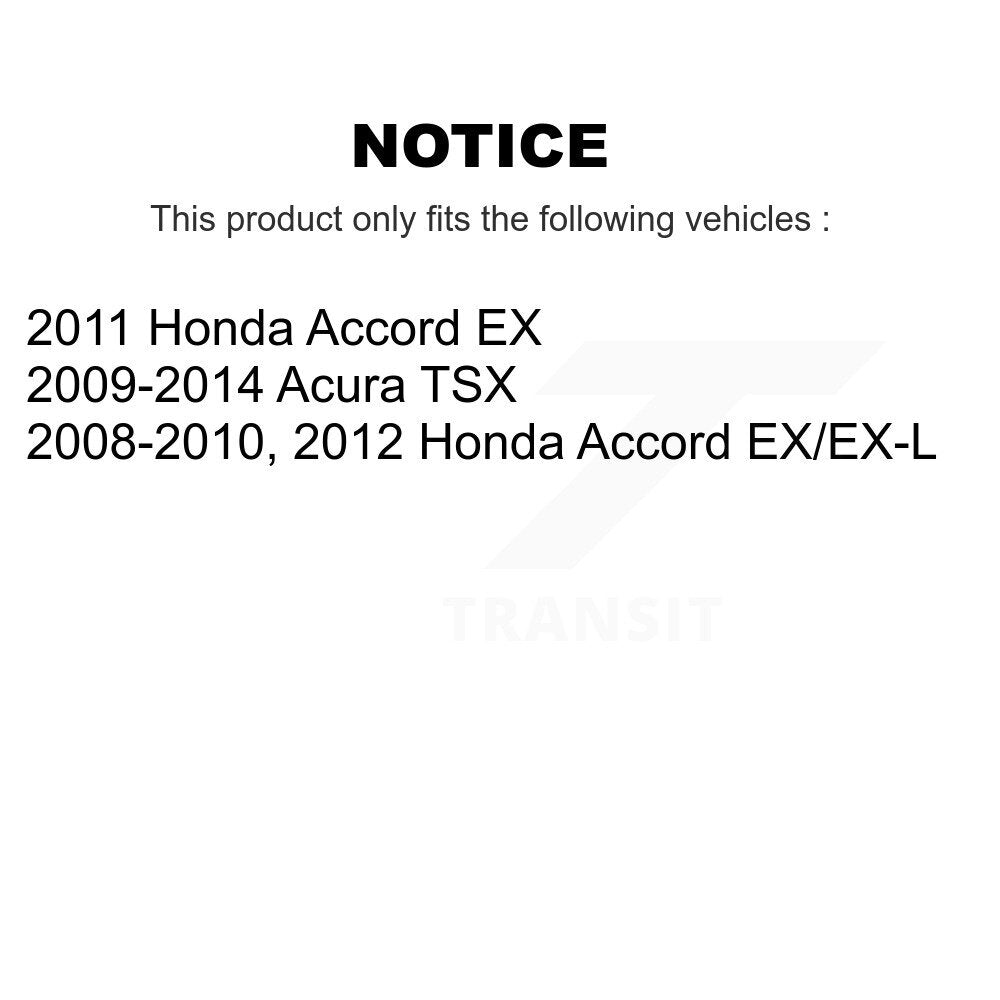 [Avant et Arrière] Disque et plaquette de frein pour Honda Accord Acura KCD-101231N