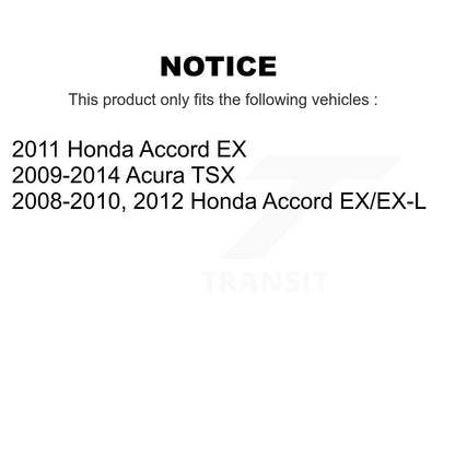 [Avant et Arrière] Disque et plaquette de frein pour Honda Accord Acura KCD-101231N