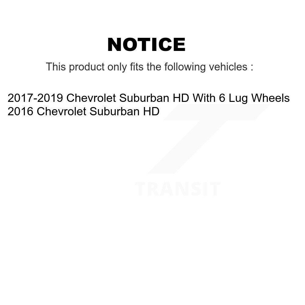 [Arrière] Disque et plaquette de frein pour Chevrolet Suburban HD KCD-101348N