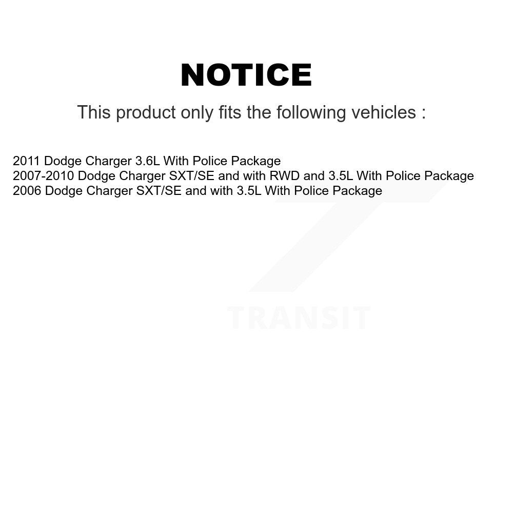 [Arrière] Disque et plaquette de frein pour Dodge Charger KCD-101365N