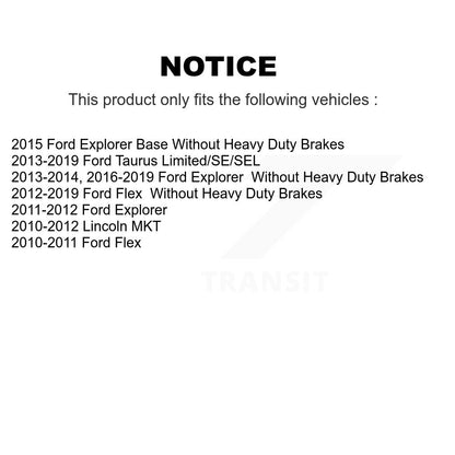 [Arrière] Disque et plaquette de frein pour Ford Explorer Flex Taurus MKT KCD-101381N