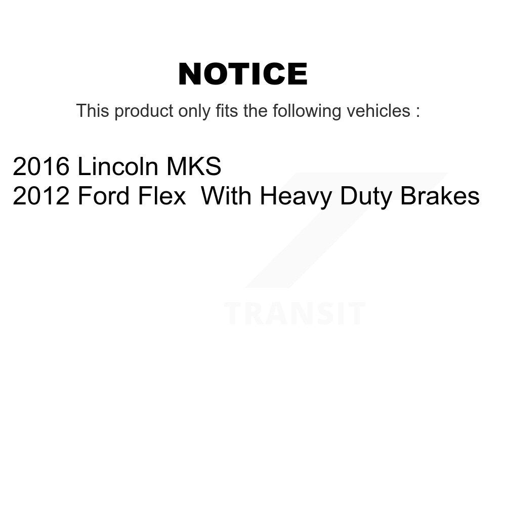 [Arrière] Disque et plaquette de frein pour Ford Flex Lincoln MKS KCD-101383N