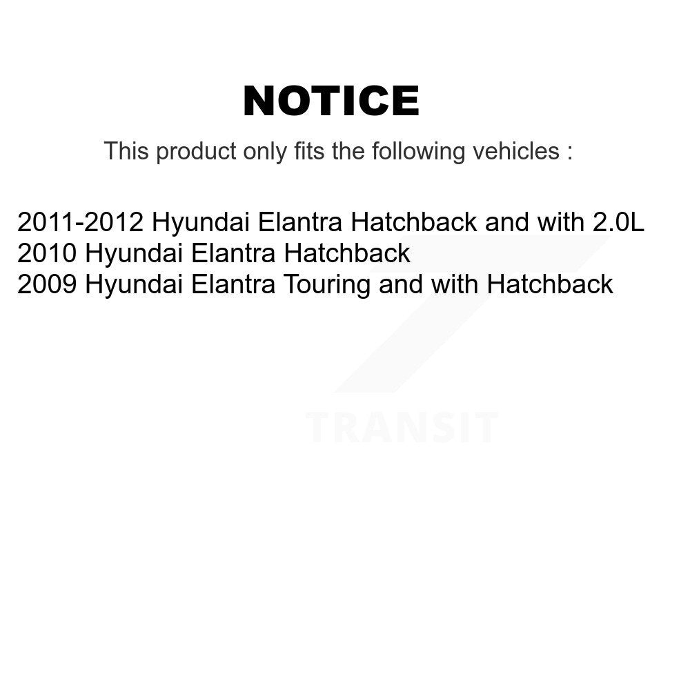 [Arrière] Disque et plaquette de frein pour Hyundai Elantra KCD-101508N