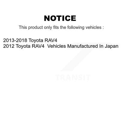 [Arrière] Disque et plaquette de frein pour Toyota RAV4 KCD-101556N