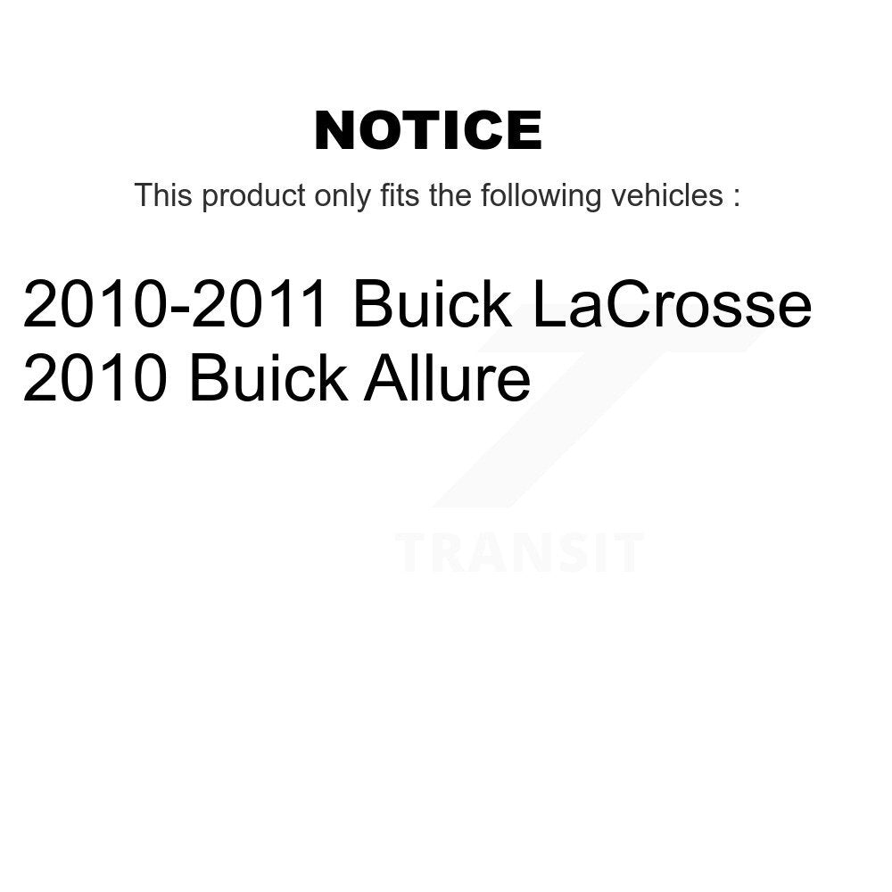 [Arrière] Disque et plaquette de frein pour Buick LaCrosse Allure KCD-101563N