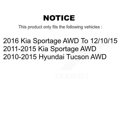 [Arrière] Disque et plaquette de frein pour Hyundai Tucson Kia Sportage AWD KCD-101572N