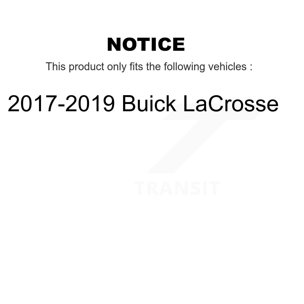 [Arrière] Disque et plaquette de frein pour 2017-2019 Buick LaCrosse KCD-101592N