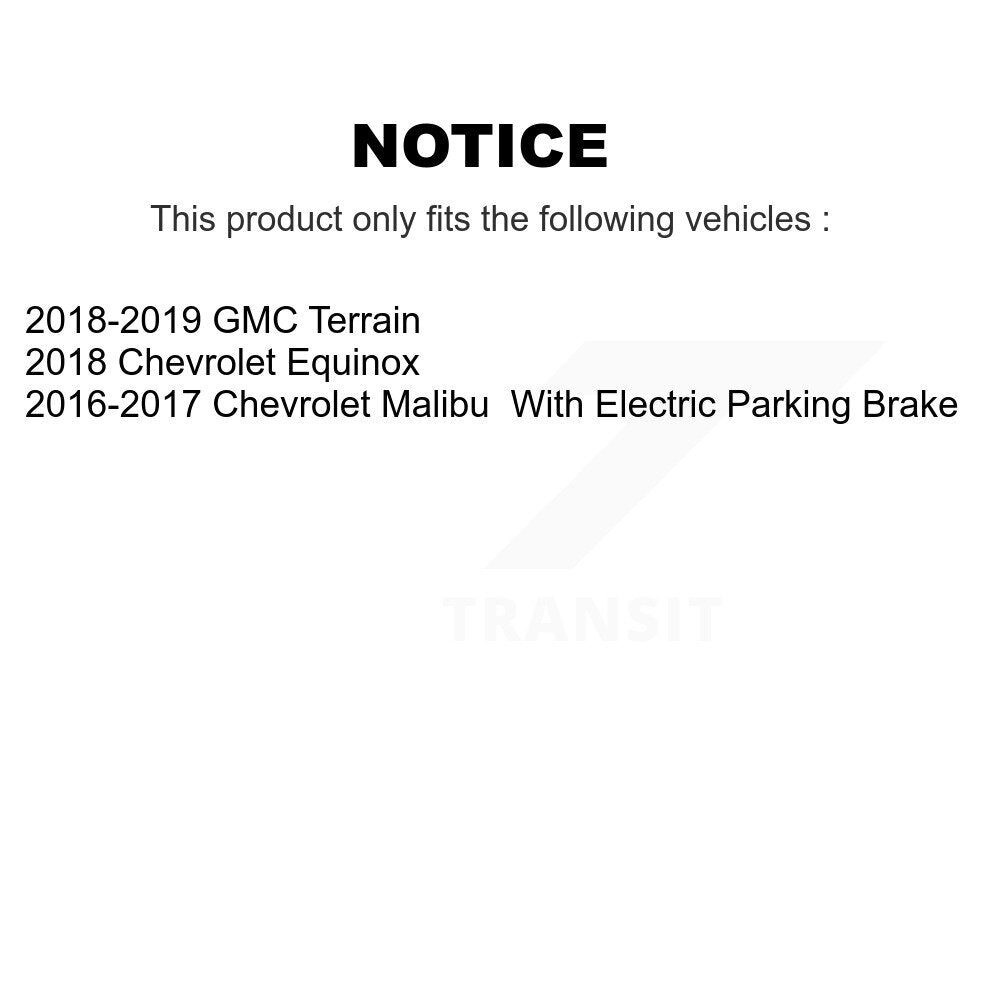[Arrière] Disque et plaquette de frein pour Chevrolet Equinox GMC Terrain KCD-101593N