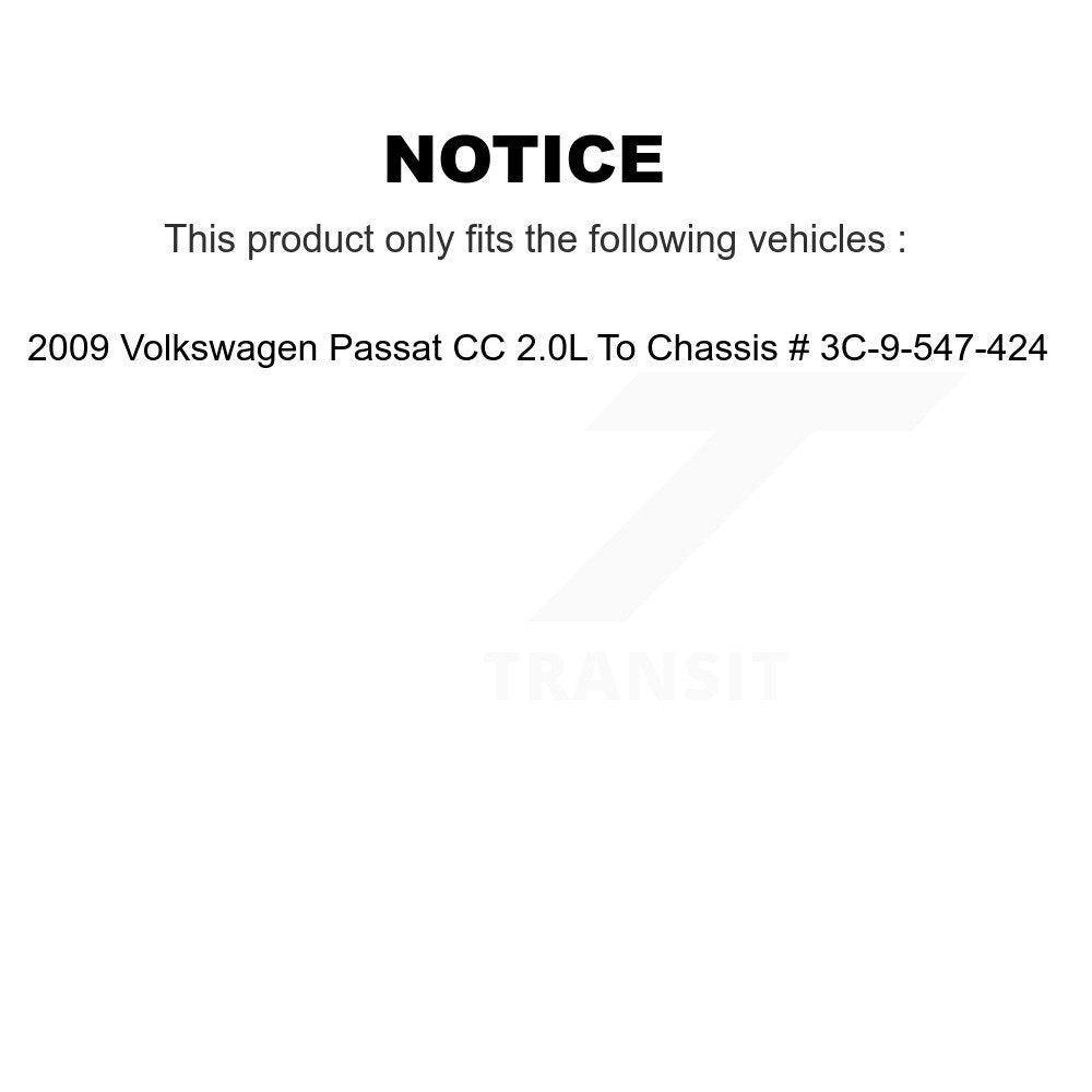 [Arrière] Disque et plaquette de frein pour Volkswagen Passat CC 2.0L KCD-101614N