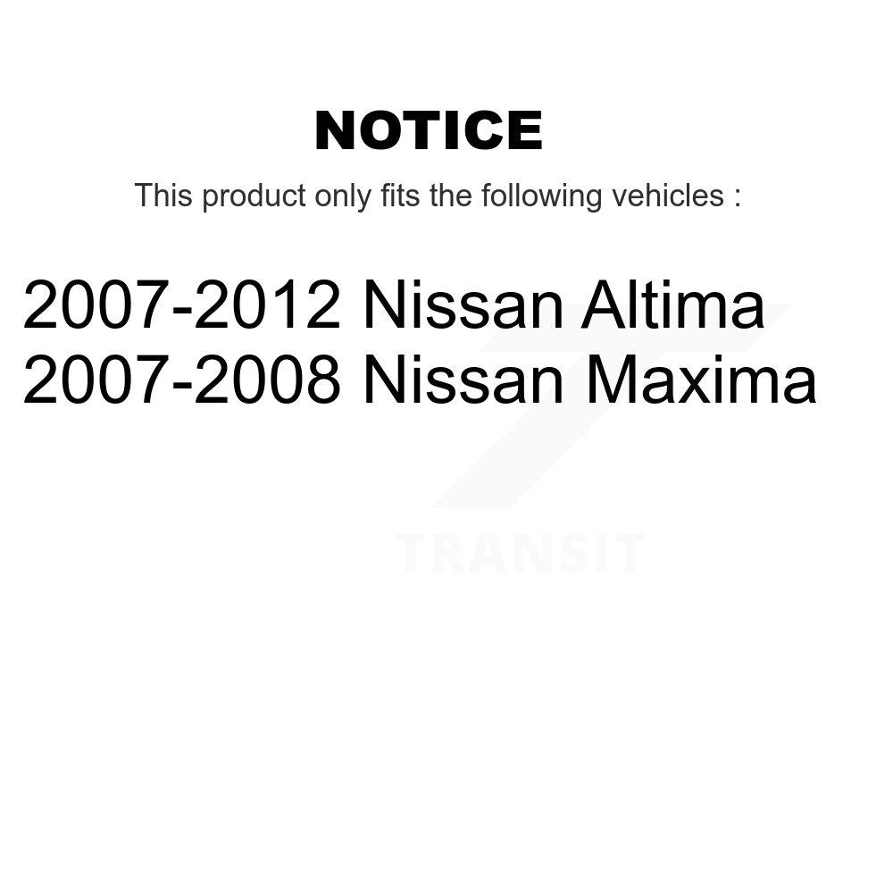 [Arrière] Disque et plaquette de frein pour Nissan Altima Maxima KCD-101672N