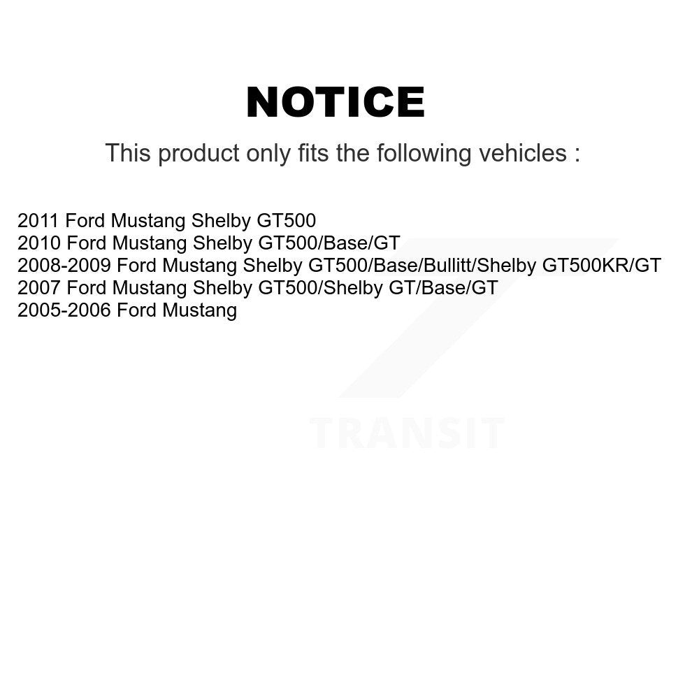 [Arrière] Disque et plaquette de frein pour Ford Mustang KCD-101683N