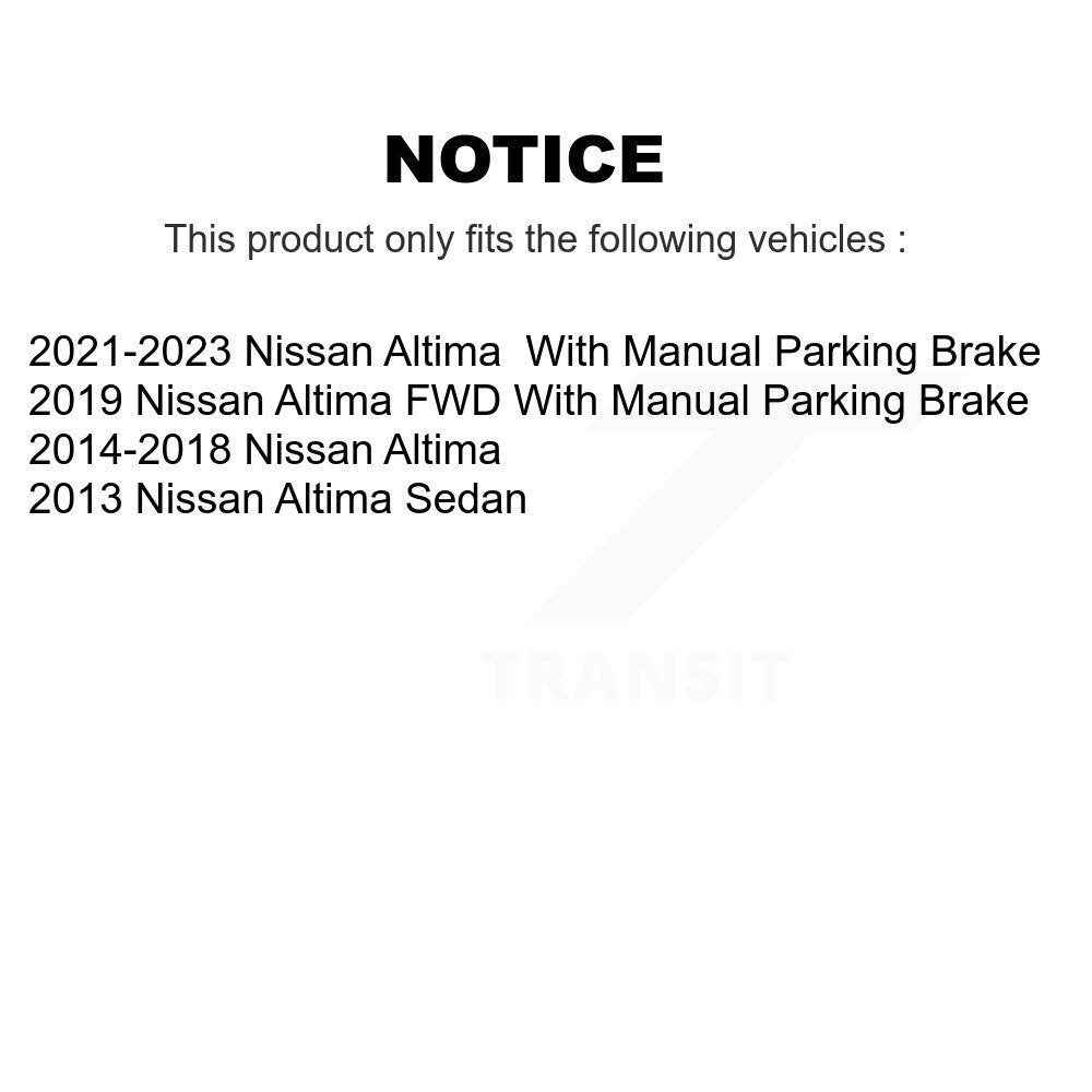 [Avant + Arrière] Kit de plaquette (céramique) de frein pour Nissan Altima KCN-100007