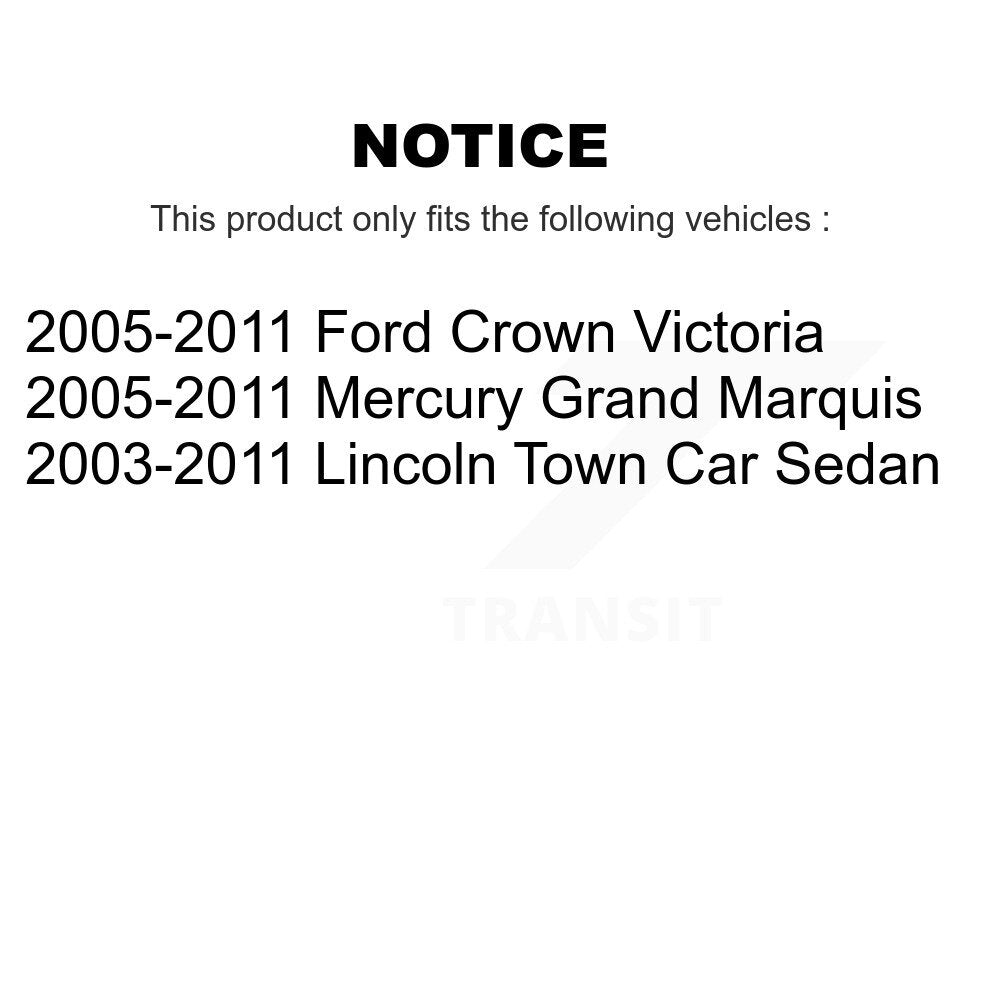 [Avant + Arrière] Kit de plaquette (céramique) de frein pour Ford Crown Victoria Lincoln Town Car Mercury Grand Marquis KCN-100042